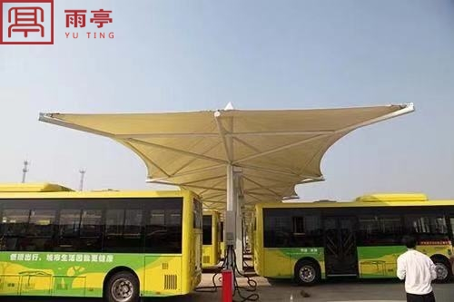 膜结构公交车车棚